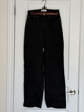 Abercrombie & Fitch Black High-Rise Women's Jeans, Curve Love Size 25